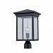 AC8463BK - Artcraft Lighting - Gable - One Light Outdoor Post Mount Black Finish with Clear Glass - Gable