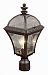 5085 RT - Trans Globe Lighting - One Light Large Post Top Rust Finish with Beveled Glass -