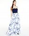 Speechless Juniors' Floral-Print Gown, Created for Macy's