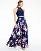 City Studios Juniors' Lace Top and Floral 2-Pc. Gown