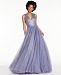 Glamour By Terani Juniors' Beaded Tulle Gown