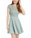 B Darlin Juniors' Lace-Top A-Line Dress