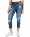 Dollhouse Juniors' Destructed Cuffed Jeans With Belt