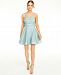 City Studios Juniors' Lace-Up-Back Glitter Dress, Created for Macy's
