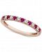 Certified Ruby (1/4 ct. t. w. ) & Diamond (1/6 ct. t. w. ) Band in 14k Rose Gold
