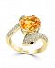 Effy Citrine (2-1/2 ct. t. w. ) and Diamond (1/3 ct. t. w. ) Ring in 14k Gold