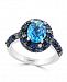 Effy Blue Topaz (2 ct. t. w. ) and Sapphire (1-1/2 ct. t. w. ) Ring in Sterling Silver