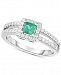 Emerald (1/3 ct. t. w. ) & Diamond (1/3 ct. t. w. ) Ring in 14k White Gold
