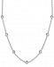 Giani Bernini Beaded Station Chain Necklace in Sterling Silver, 18" + 2" extender, Created for Macy's