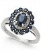 Sapphire (2-1/8 ct. t. w. ) & Diamond (1/6 ct. t. w. ) Ring in 14k White Gold