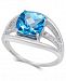 Blue Topaz (2-5/8 ct. t. w. ) & Diamond Accent Ring in Sterling Silver