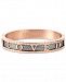 Charriol 4Ever Loved Bangle Bracelet in Pvd Stainless Steel & Rose Gold-Tone