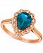 Le Vian London Blue Topaz (1-5/8 ct. t. w. ) & Diamond (1/4 ct. t. w. ) Ring in 14k Rose Gold