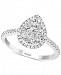 Diamond Teardrop Halo Ring (3/4 ct. t. w. ) in 14k White Gold