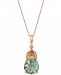 Le Vian Multi-Gemstone (6-3/8 ct. t. w. ) & Nude Diamond (3/8 ct. t. w. ) 20" Pendant Necklace in 14k Rose Gold