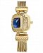 Charter Club Women's Gold-Tone Blue Stone Multi-Chain Flip Watch 31mm, Created for Macy's