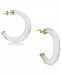 Argento Vivo Lucite Hoop Earrings in Gold-Plated Sterling Silver