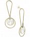 Argento Vivo Mother-of-Pearl Circle Drop Earrings in Gold-Plated Sterling Silver