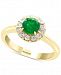 Effy Emerald (3/4 ct. t. w. ) & Diamond (1/4 ct. t. w. ) Ring in 14k Gold