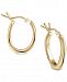Argento Vivo Wavy Hoop Extra Small Earrings in Gold-Plated Sterling Silver
