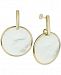Argento Vivo Mother-of-Pearl Disc Drop Earrings in Gold-Plated Sterling Silver