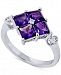 Amethyst (1-3/4 ct. t. w. ) & Diamond Accent Ring in 14k White Gold