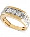 Men's Diamond Ring (1 ct. t. w. ) in 10k Gold & 10k White Gold