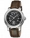 Roberto Cavalli By Franck Muller Men's Swiss Quartz Brown Calfskin Leather Strap Watch, 43mm
