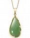 Dyed Jade 18" Pendant Necklace in 14k Gold