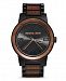 Original Grain Mens African Sapele Wood Paired With Black Stainless Steel 47mm Watch