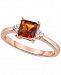 Citrine (3/4 ct. t. w. ) & Diamond Accent Ring in 14k Rose Gold