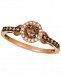 Le Vian Chocolatier Diamond Halo Cluster Ring (1/3 ct. t. w. ) in 14k Rose Gold