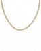 24" Oval Rolo Chain Necklace in 18k Gold Over Sterling Silver