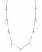 Argento Vivo Cross & Disc Long Statement Necklace in Gold-Plated Sterling Silver, 32" + 4" extender
