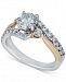 Diamond Two-Tone Twist Engagement Ring (1-1/5 ct. t. w. ) in 14k Gold & White Gold