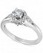 Diamond Halo Engagement Ring (5/8 ct. t. w. ) in 14k White Gold