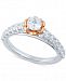 Diamond Engagement Ring (1 ct. t. w. ) in 14k White Gold & 14k Rose Gold