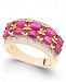 Ruby (3-1/2 ct. t. w. ) & Diamond (1/4 ct. t. w. ) Statement Ring in 14k Gold