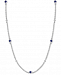 Effy Sapphire (1-7/8 ct. t. w. ) & Diamond (1/8 ct. t. w. ) 24" Station Necklace in 14k White Gold(Also Available in Ruby)