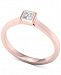 Diamond Princess Solitaire Ring (1/5 ct. t. w. ) in 14k Rose Gold
