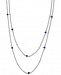 Effy Sapphire (2-1/4 ct. t. w) & Diamond (1/6 ct. t. w. ) 36" Station Necklace in 14k White Gold