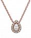 Effy Diamond 18" Pendant Necklace (3/8 ct. t. w. ) in 14k Rose Gold