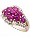 Certified Ruby (2 ct. t. w. ) & Diamond (1/8 ct. t. w. ) Statement Ring in 14k Gold