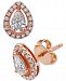Effy Diamond Halo Stud Earrings (7/8 ct. t. w. ) in 14k Rose Gold