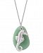 Pendant Necklace with Seahorse Charm in Sterling Silver