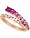 Le Vian Strawberry Layer Cake Multi-Gemstone Ombre Wrap Ring (1-1/8 ct. t. w. ) in 14k Rose Gold