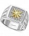 Effy Men's Diamond Pave Star Ring (5/8 ct. t. w. ) in 14k Gold & White Gold