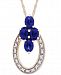 Sapphire (9/10 ct. t. w. ) and Diamond Accent 18" Pendant Necklace in 14k Gold