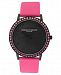 Christian Siriano Women's Analog Mop Stainless Steel Pink Vegan Leather Watch 40mm