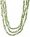 Cultured Baroque Freshwater Pearl (8mm) & Gemstone 18" Necklace in Sterling Silver